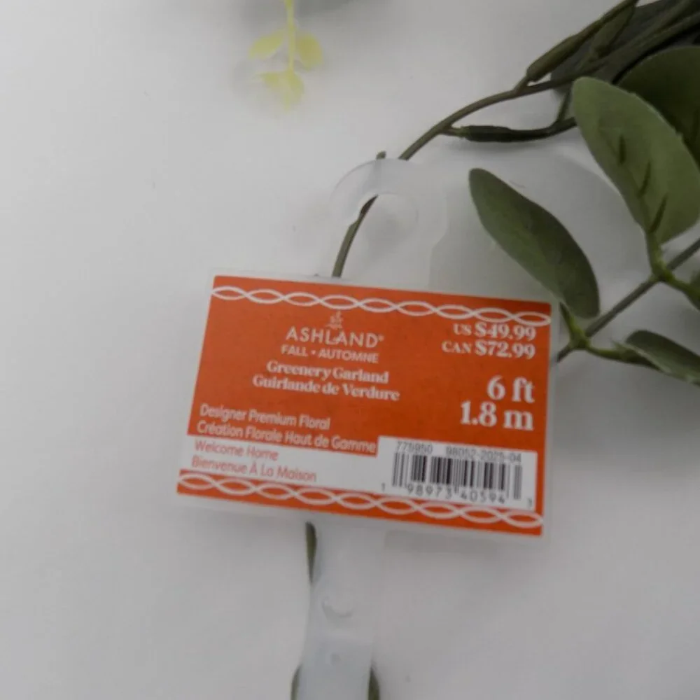 Ashland Designer Premium Floral Greenery Garland Welcome Home Fall 6ft Long New